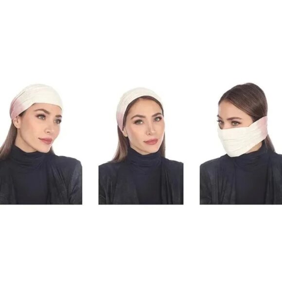 BOHO ME 3-In-1 Adult Face Mask/Headband/Scarf 2 Pcs - Picture 1 of 4